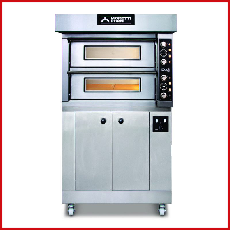 Moretti Forni P120E B3X Triple Deck Electric Pizza Oven With Tray Guid —